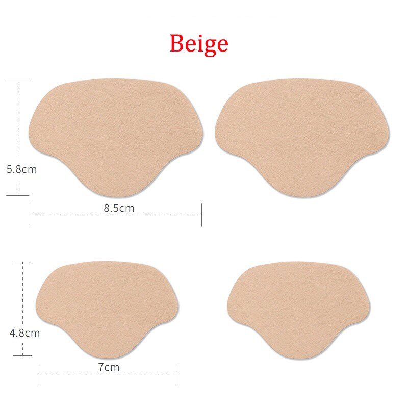 Self-Adhesive Heel Liners for Shoe Hole Repair (4 Pairs) beige by HitMyNeed
