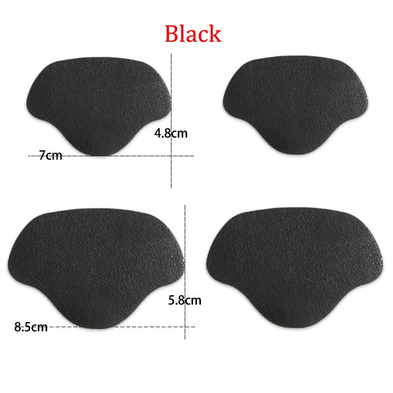 Self-Adhesive Heel Liners for Shoe Hole Repair (4 Pairs) black by HitMyNeed