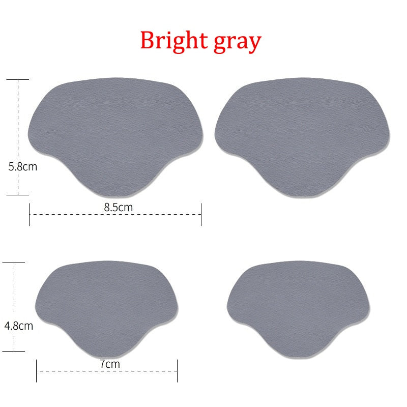 Self-Adhesive Heel Liners for Shoe Hole Repair (4 Pairs) bright-gray by HitMyNeed