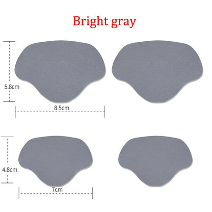 Self-Adhesive Heel Liners for Shoe Hole Repair (4 Pairs) bright-gray by HitMyNeed