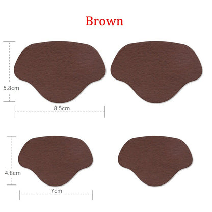 Self-Adhesive Heel Liners for Shoe Hole Repair (4 Pairs) brown by HitMyNeed