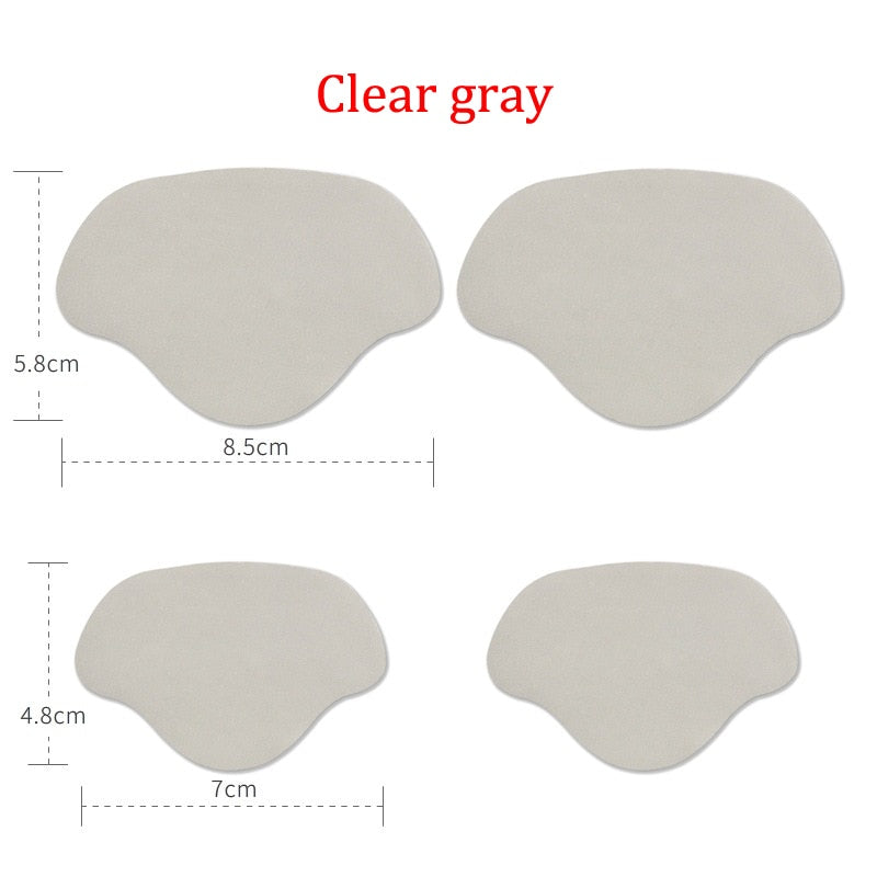 Self-Adhesive Heel Liners for Shoe Hole Repair (4 Pairs) clear-gray by HitMyNeed
