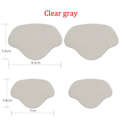 Self-Adhesive Heel Liners for Shoe Hole Repair (4 Pairs) clear-gray by HitMyNeed