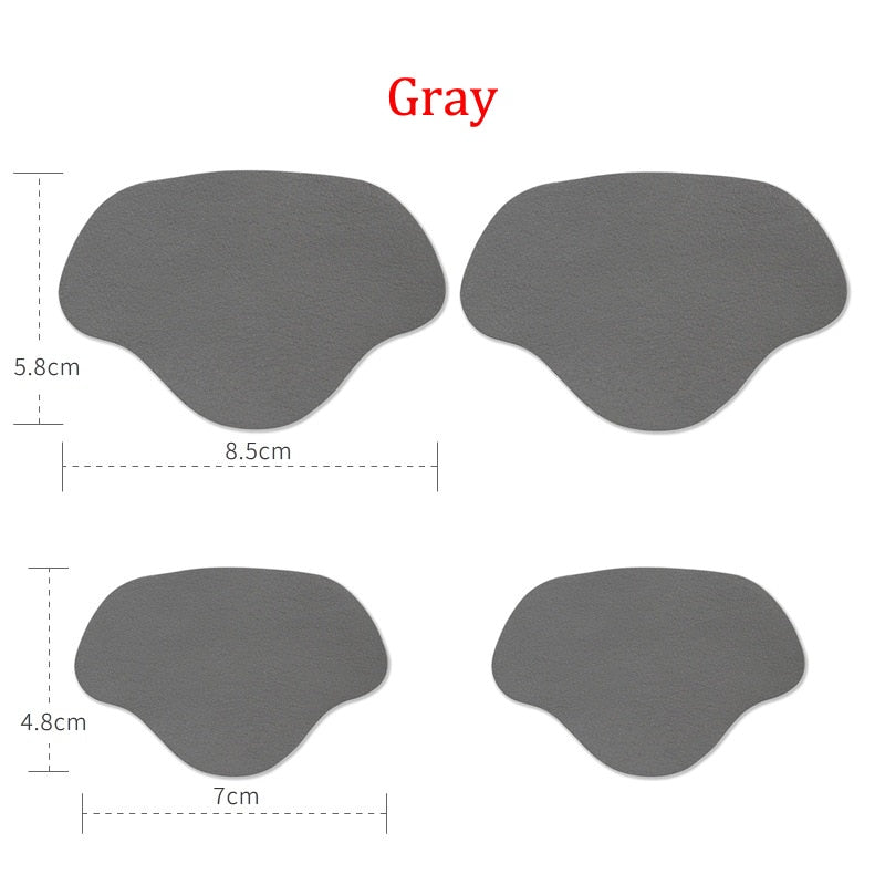 Self-Adhesive Heel Liners for Shoe Hole Repair (4 Pairs) gray by HitMyNeed