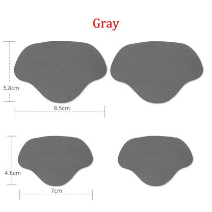 Self-Adhesive Heel Liners for Shoe Hole Repair (4 Pairs) gray by HitMyNeed