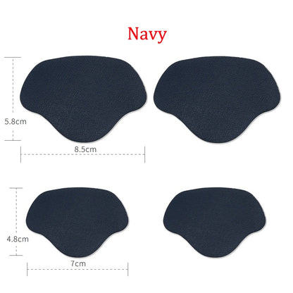Self-Adhesive Heel Liners for Shoe Hole Repair (4 Pairs) navy-blue by HitMyNeed