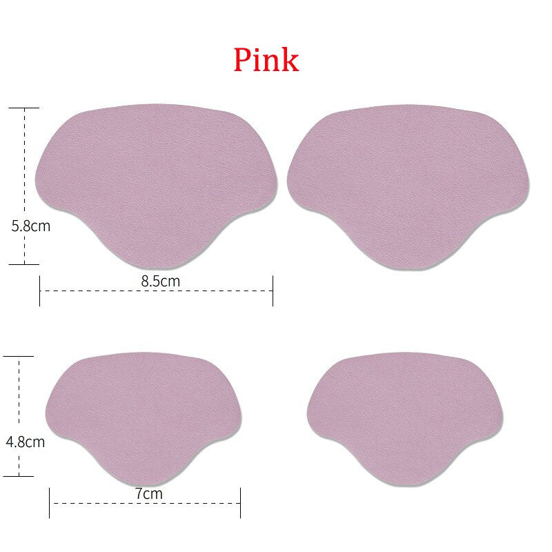 Self-Adhesive Heel Liners for Shoe Hole Repair (4 Pairs) pink by HitMyNeed
