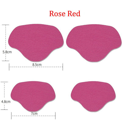 Self-Adhesive Heel Liners for Shoe Hole Repair (4 Pairs) rose-red by HitMyNeed