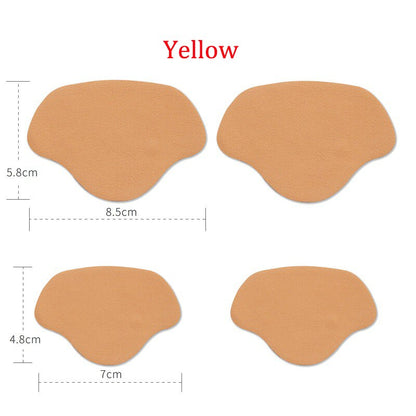 Self-Adhesive Heel Liners for Shoe Hole Repair (4 Pairs) yellow by HitMyNeed