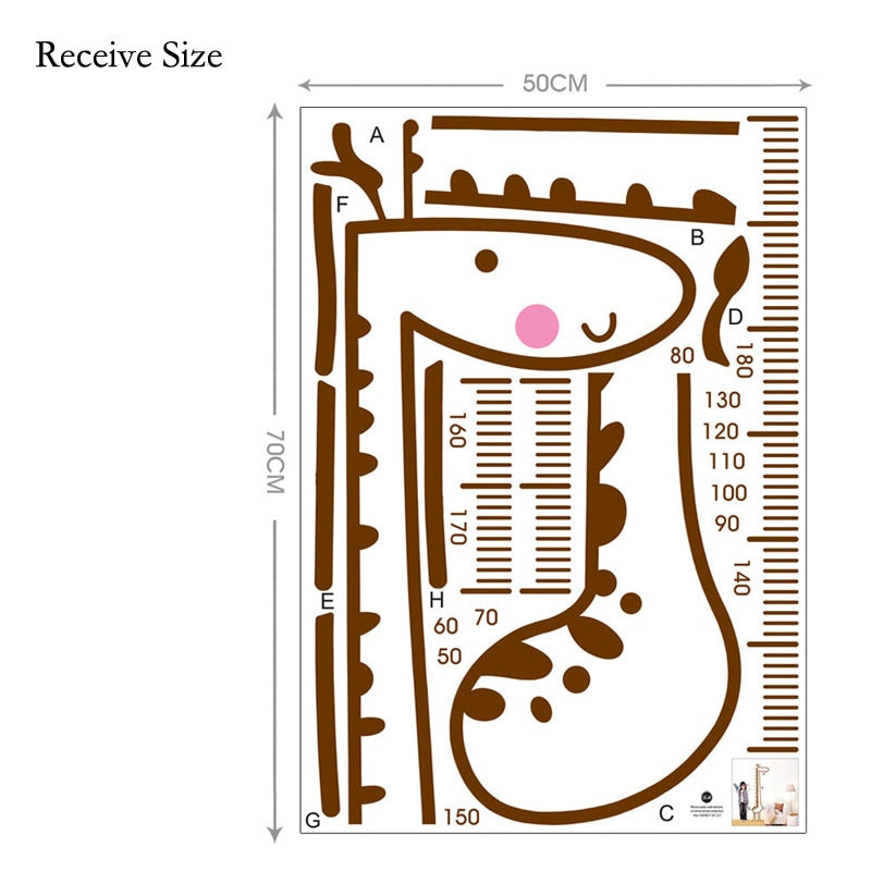 Self-Adhesive Kids Height Ruler Wall Sticker by HitMyNeed