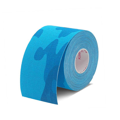 Self Adhesive Kinesiology Muscle Support Tape blue-camo 10cm-x-500cm by HitMyNeed