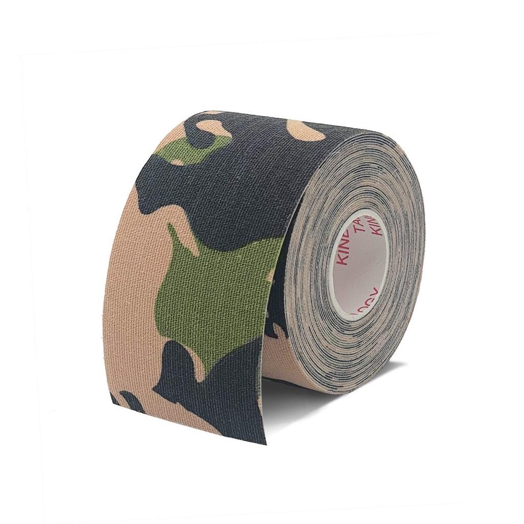 Self Adhesive Kinesiology Muscle Support Tape green-camo 7-5cm-x-500cm by HitMyNeed