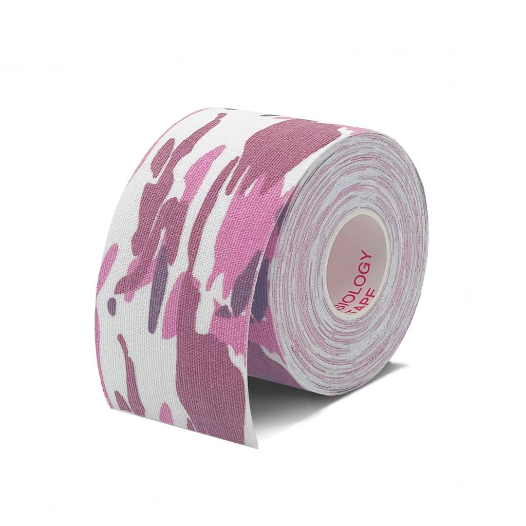 Self Adhesive Kinesiology Muscle Support Tape pink-camo 5cm-x-500cm by HitMyNeed