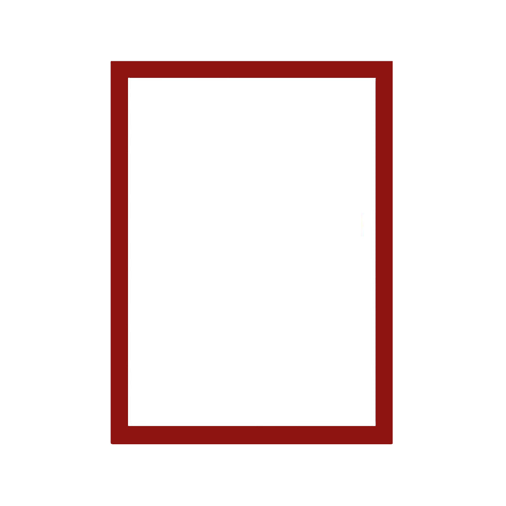 Self Adhesive Magnetic Picture Frame red 8k-38x26-5cm by HitMyNeed