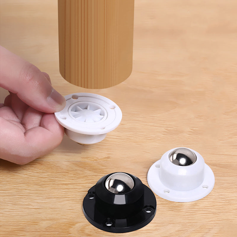 Self-Adhesive Mini Swivel Caster Wheels, 4 Pack by HitMyNeed