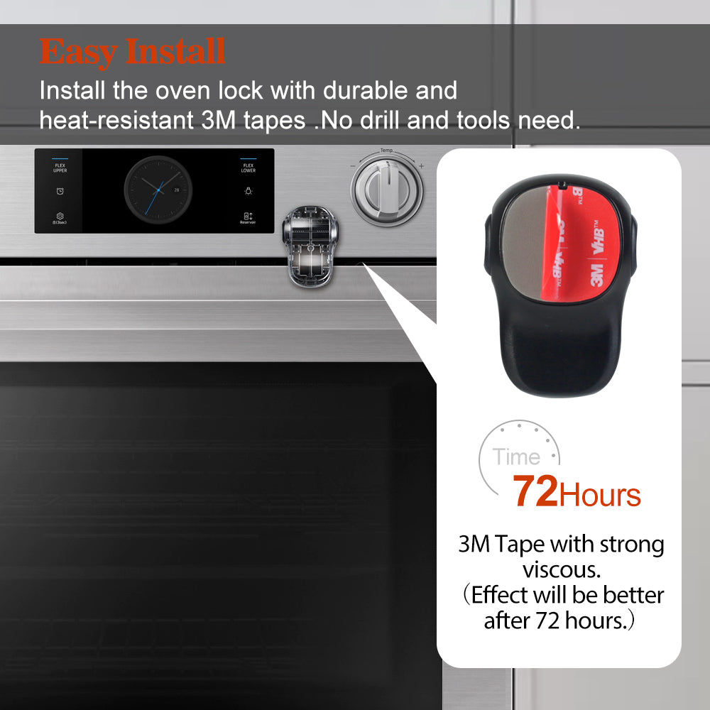 Self Adhesive Oven Door Lock for Child Safety by HitMyNeed