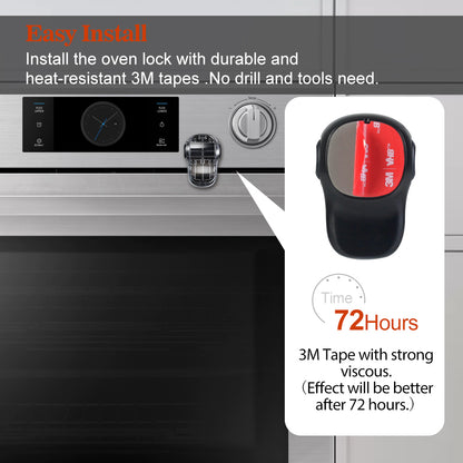Self Adhesive Oven Door Lock for Child Safety by HitMyNeed