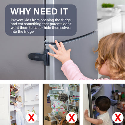 Self Adhesive Refrigerator Door Lock by HitMyNeed