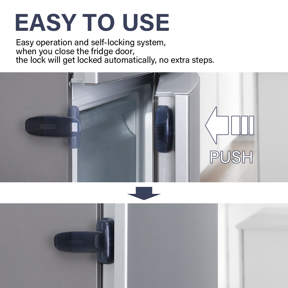 Self Adhesive Refrigerator Door Lock by HitMyNeed