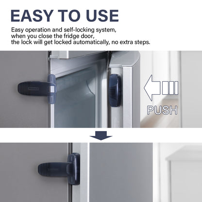 Self Adhesive Refrigerator Door Lock by HitMyNeed