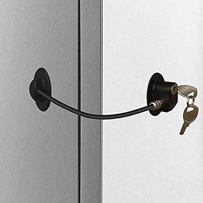 Self-Adhesive Refrigerator Safety Lock with Keys by HitMyNeed