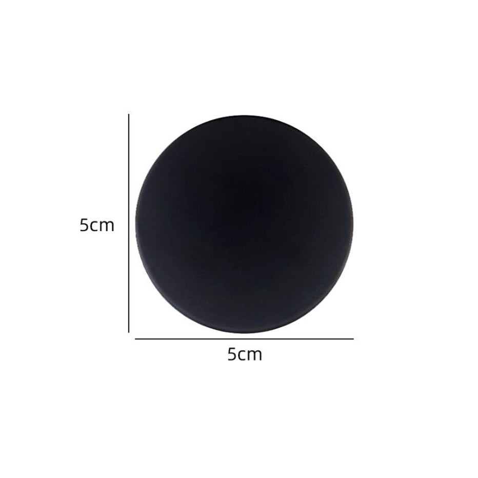 Self Adhesive Rubber Door Bumper Wall Protector round-black by HitMyNeed