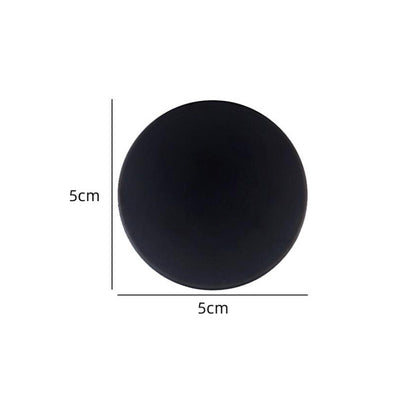 Self Adhesive Rubber Door Bumper Wall Protector round-black by HitMyNeed