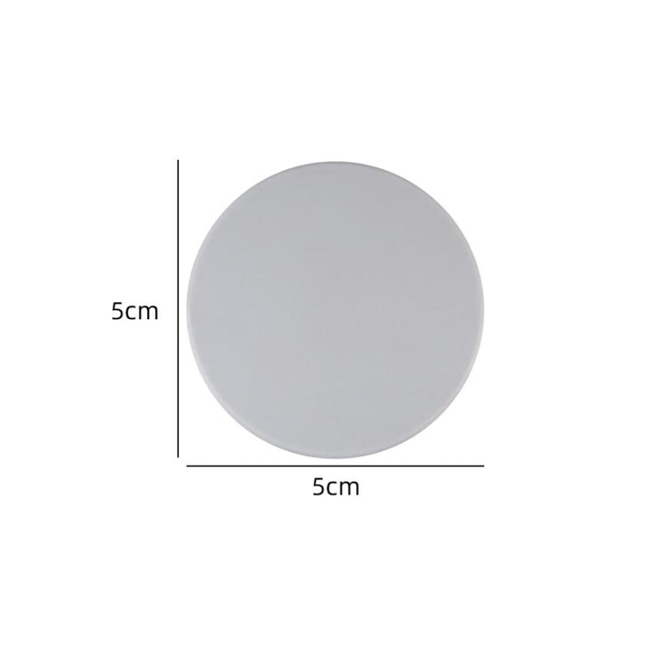 Self Adhesive Rubber Door Bumper Wall Protector round-grey by HitMyNeed
