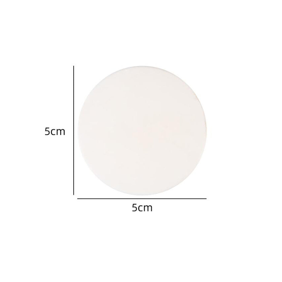 Self Adhesive Rubber Door Bumper Wall Protector round-white by HitMyNeed