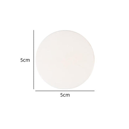 Self Adhesive Rubber Door Bumper Wall Protector round-white by HitMyNeed