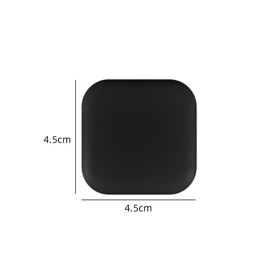 Self Adhesive Rubber Door Bumper Wall Protector square-black by HitMyNeed