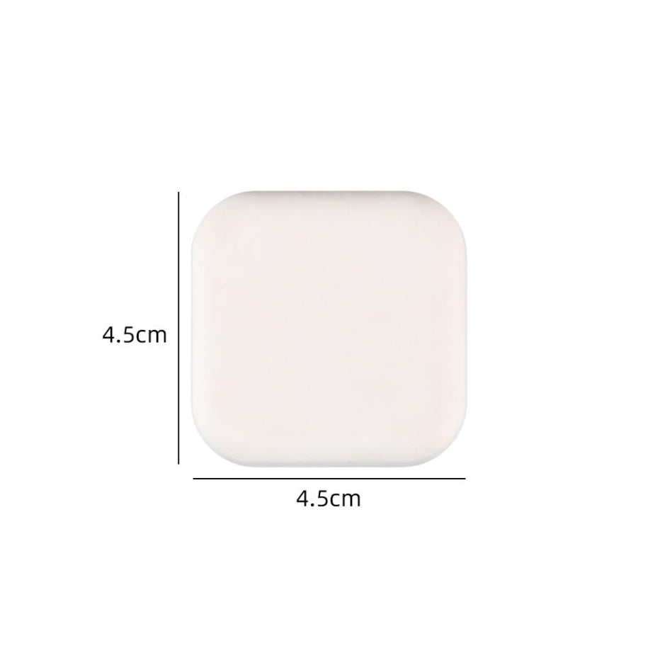 Self Adhesive Rubber Door Bumper Wall Protector square-white by HitMyNeed