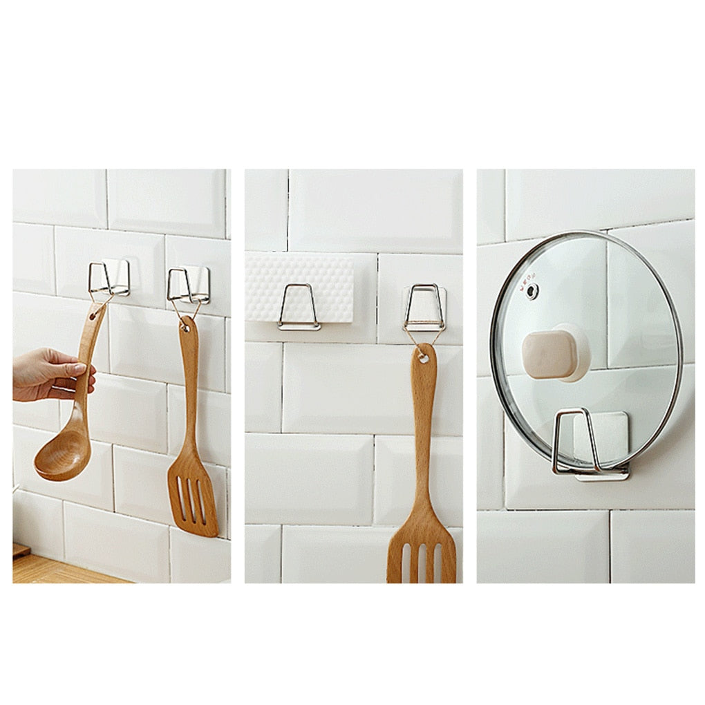 Self-Adhesive Stainless Steel Dish Sponge Holder by HitMyNeed