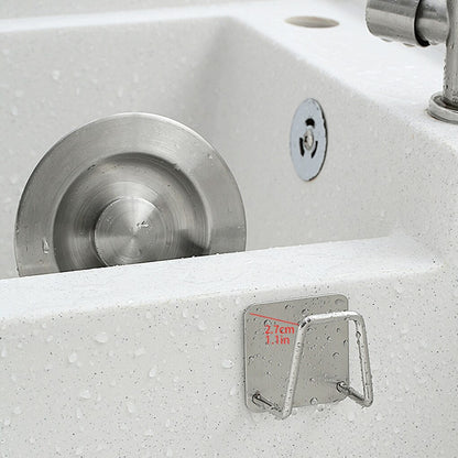 Self-Adhesive Stainless Steel Dish Sponge Holder by HitMyNeed