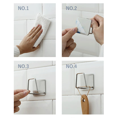 Self-Adhesive Stainless Steel Dish Sponge Holder by HitMyNeed