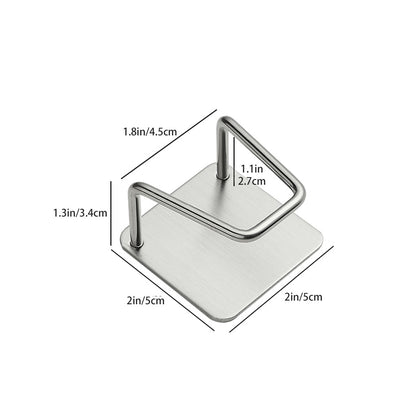Self-Adhesive Stainless Steel Dish Sponge Holder by HitMyNeed