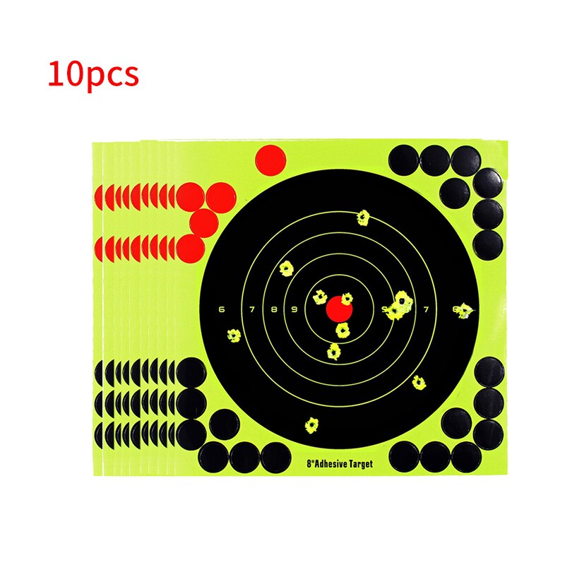 Self-Adhesive Target Stickers, 20 cm (10 Pack) by HitMyNeed