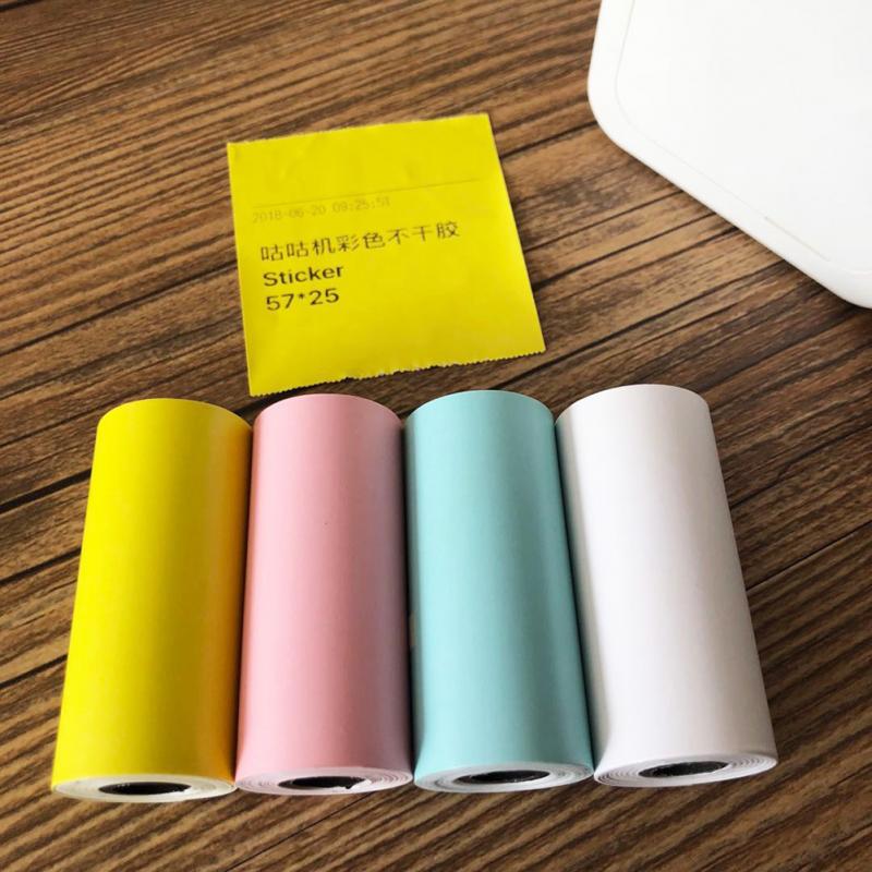 Self-Adhesive Thermal Paper Rolls 57 x 25mm (4 Pack) by HitMyNeed