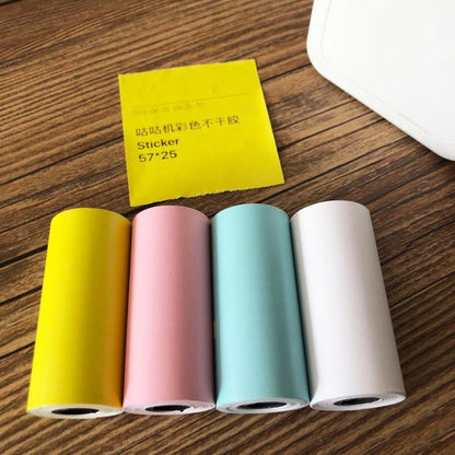 Self-Adhesive Thermal Paper Rolls 57 x 25mm (4 Pack) by HitMyNeed