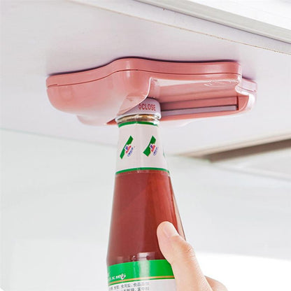 Self-Adhesive Under Cabinet Jar & Can Opener by HitMyNeed