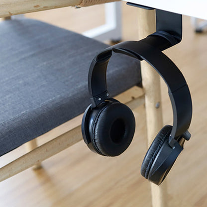 Self Adhesive Under Desk Headphone Hanger by HitMyNeed