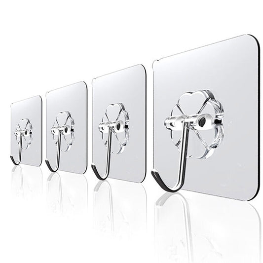 Self Adhesive Wall Hooks Strong Suction (20 Pack) by HitMyNeed