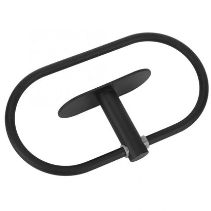 Self Adhesive Wall Mounted Towel Ring, Matte Black by HitMyNeed