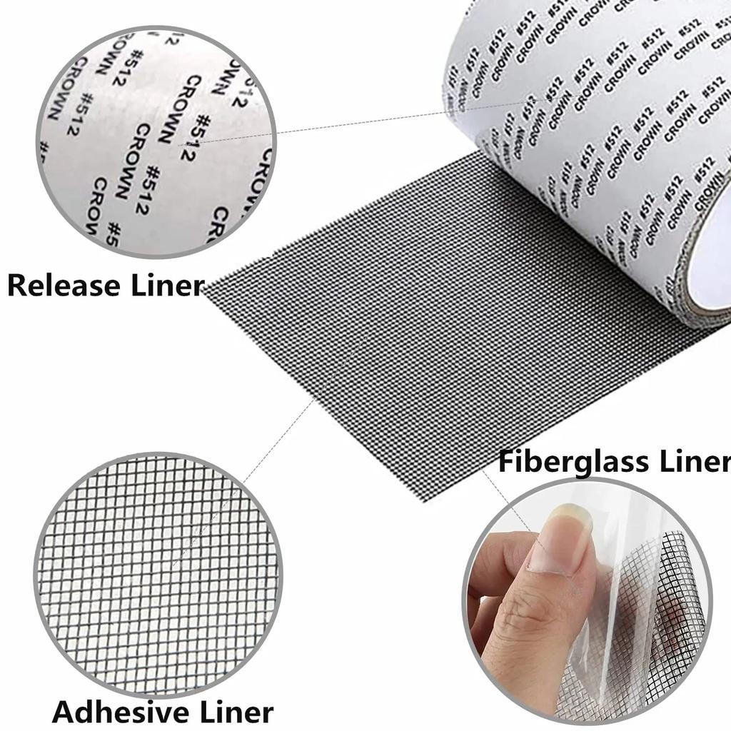 Self-Adhesive Window Screen Mosquito Repair Tape by HitMyNeed