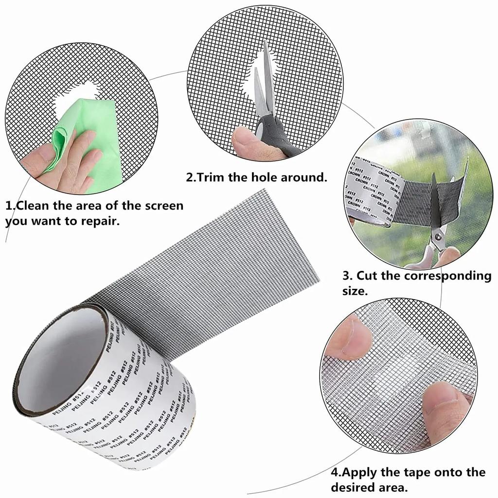 Self-Adhesive Window Screen Mosquito Repair Tape by HitMyNeed