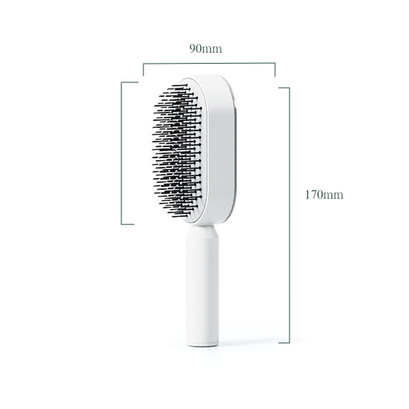 Self Cleaning Hair Brush with One-Touch Release by HitMyNeed