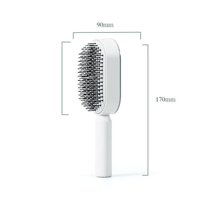 Self Cleaning Hair Brush with One-Touch Release by HitMyNeed