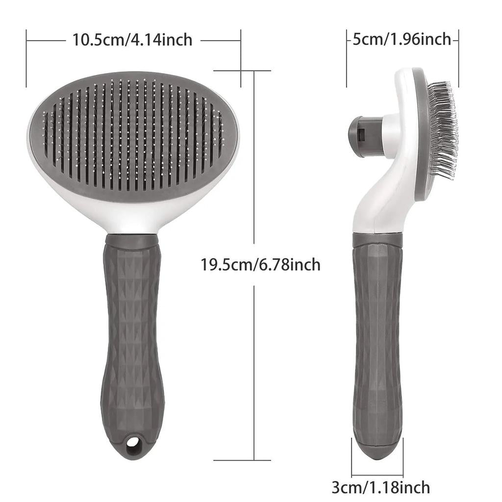 Self-Cleaning Pet Grooming Brush for Dogs & Cats by HitMyNeed