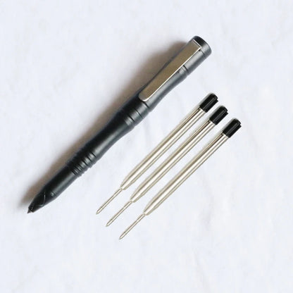 Self-Defence Tactical Pen with Tungsten Steel Head 1pen-3black-refill by HitMyNeed