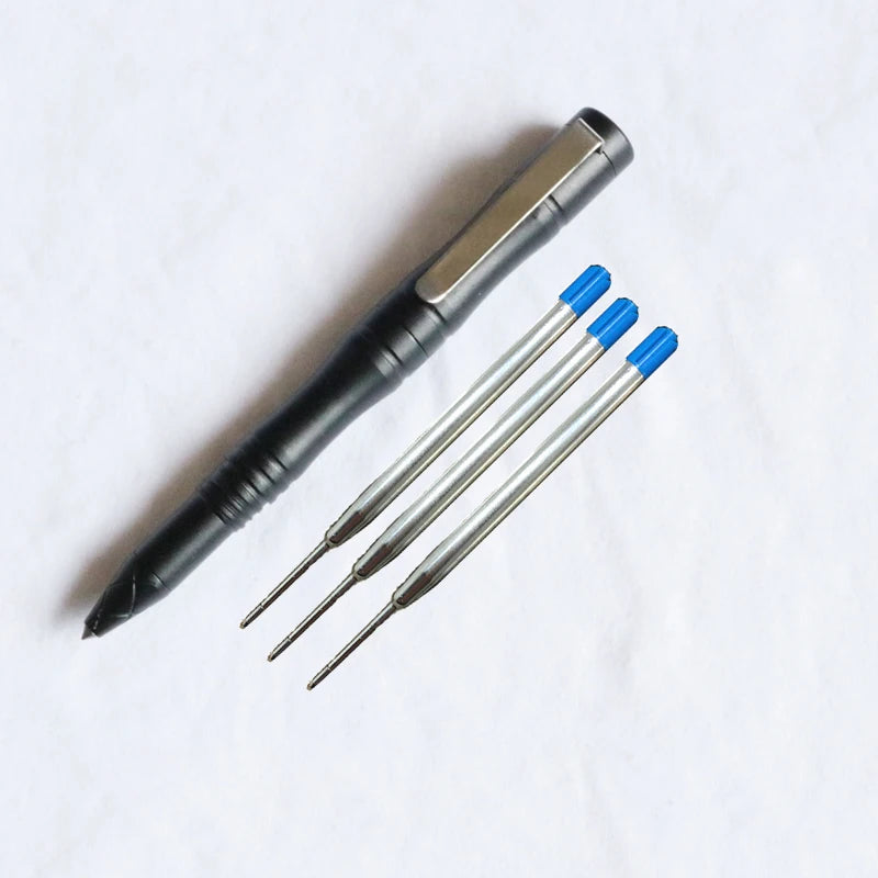 Self-Defence Tactical Pen with Tungsten Steel Head 1pen-3blue-refill by HitMyNeed
